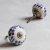 Graham & Green Knobs & Handles<Ceramic Flower and Leaves Hand-Painted Knob