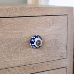 Graham & Green Knobs & Handles<Ceramic Foliage Hand-painted Knob