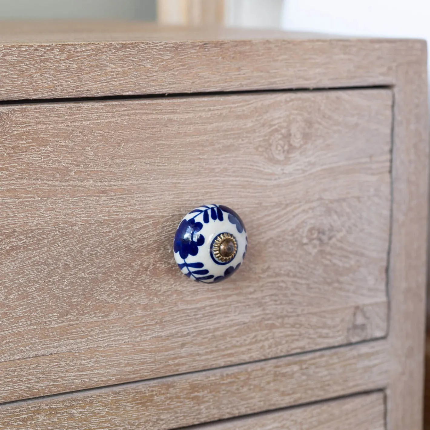 Graham & Green Knobs & Handles<Ceramic Foliage Hand-painted Knob