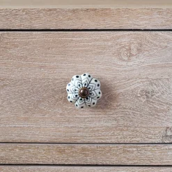 Graham & Green Knobs & Handles<Ceramic Matte Floral Hand-painted Knob