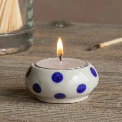 Graham & Green Candle Holders & Candles<Ceramic Painted Tealight Holders