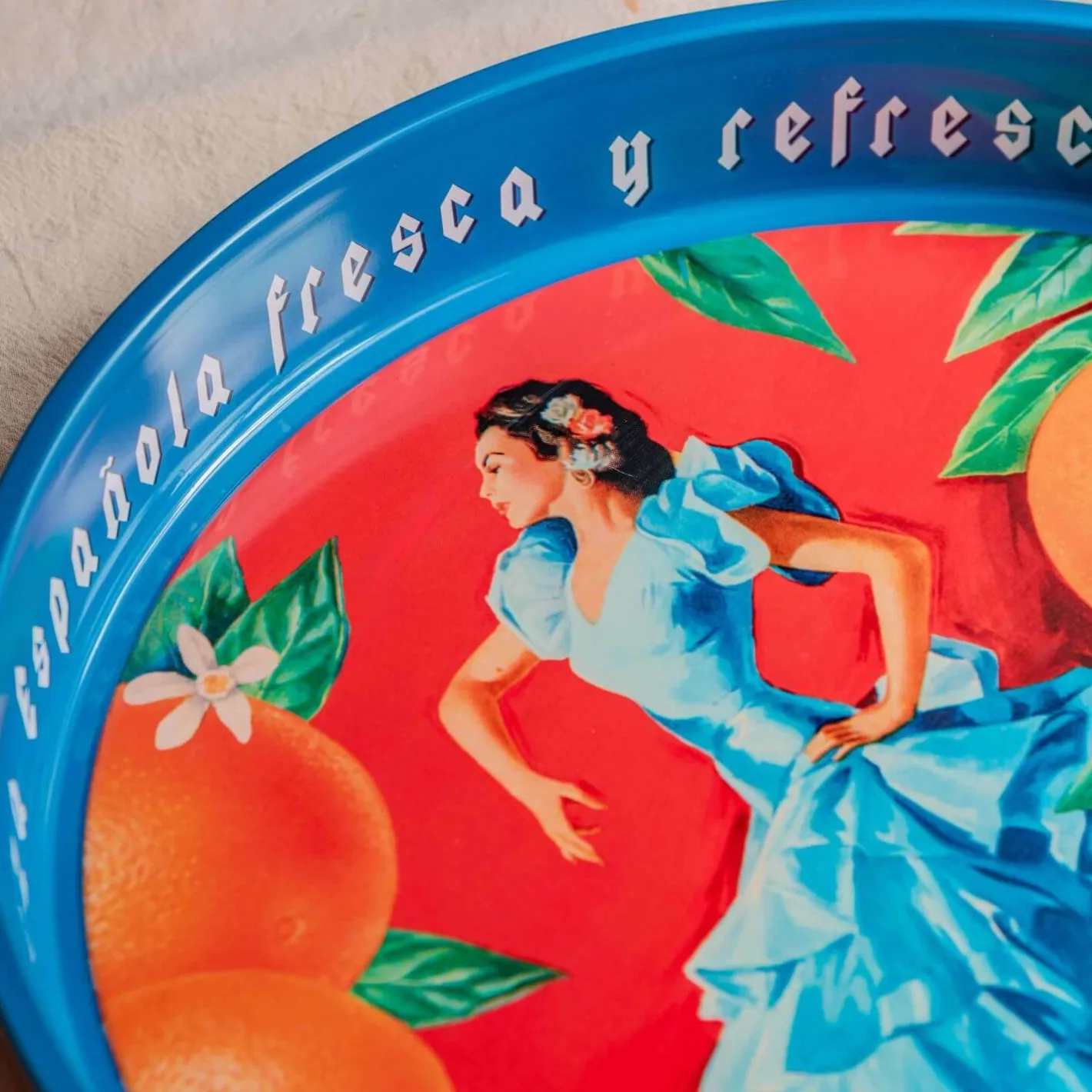 Graham & Green Outdoor Dining|Placemats, Coasters & Trays<Cerveza Round Metal Tray