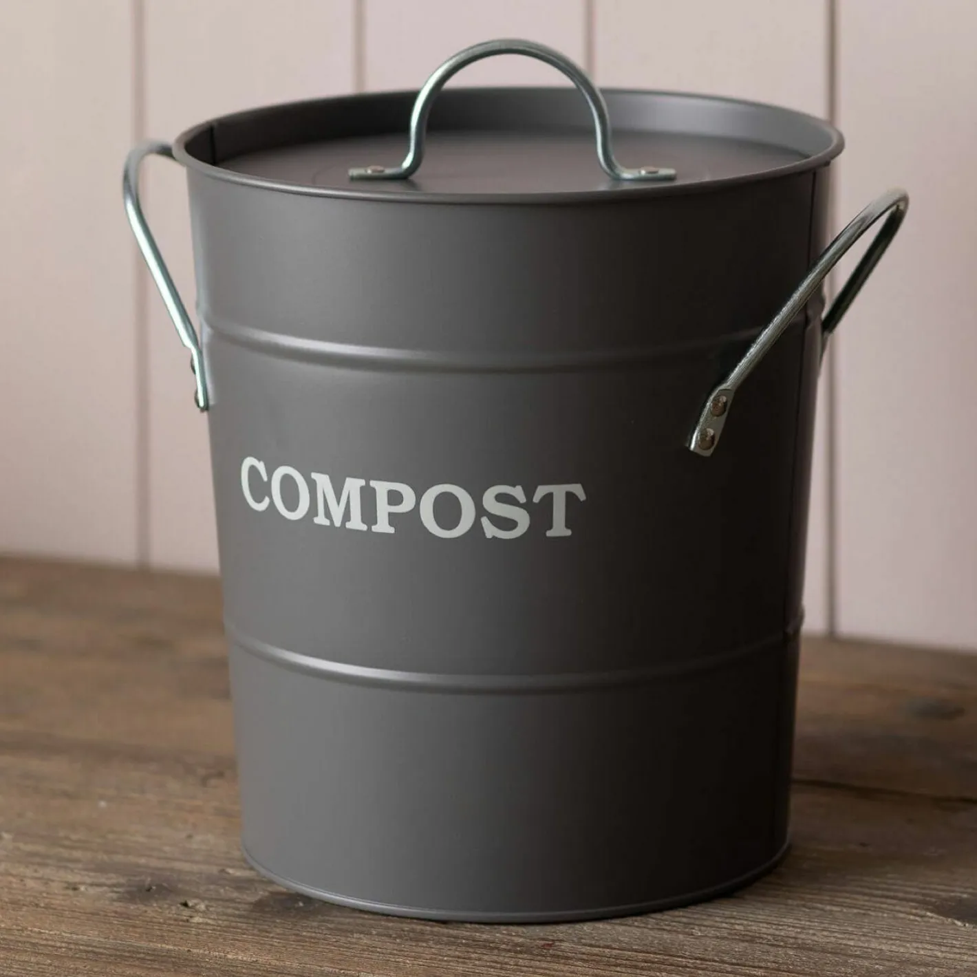 Graham & Green Household Storage<Charcoal Grey Compost Bucket