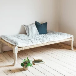 Graham & Green Seat Pads & Bed Rolls|Seat Pads & Bed Rolls<Charcoal Stripe Bed Roll