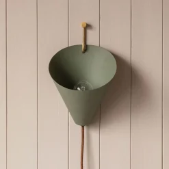Graham & Green Wall Lights & Sconces<Chilton Lichen Green Wall Light