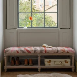 Graham & Green Benches & Ottomans|Ottomans & Benches<Chindi Rag Rug Bench