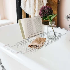 Graham & Green Bathroom Accessories<Chrome Bath Caddy with Stand