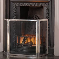 Graham & Green Fireside<Chrome Triple Fire Screen