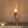 Graham & Green Table Lamps<Clarence Glass Table Lamp Rose - Large