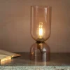 Graham & Green Table Lamps<Clarence Glass Table Lamp Rose - Small