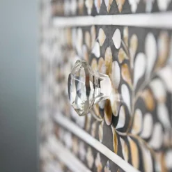 Graham & Green Chests Of Drawers|Chests Of Drawers<Classic Grey Mother of Pearl Chest of Drawers