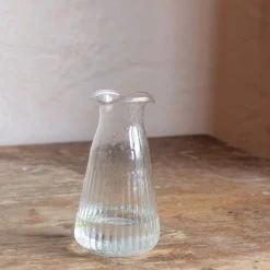 Graham & Green Vases & Plant Pots<Clear Fluted Glass Vase