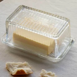 Graham & Green Kitchen Accessories|Tableware<Clear Glass Butter Dish