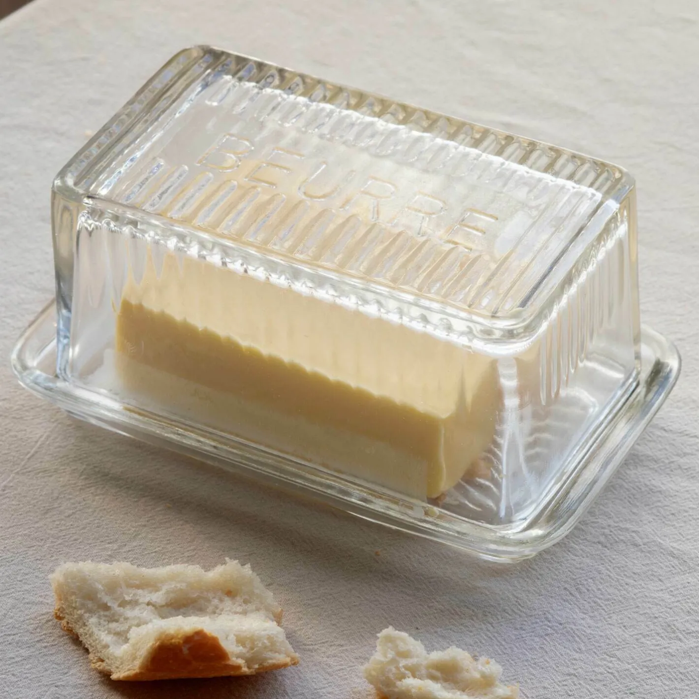 Graham & Green Kitchen Accessories|Tableware<Clear Glass Butter Dish