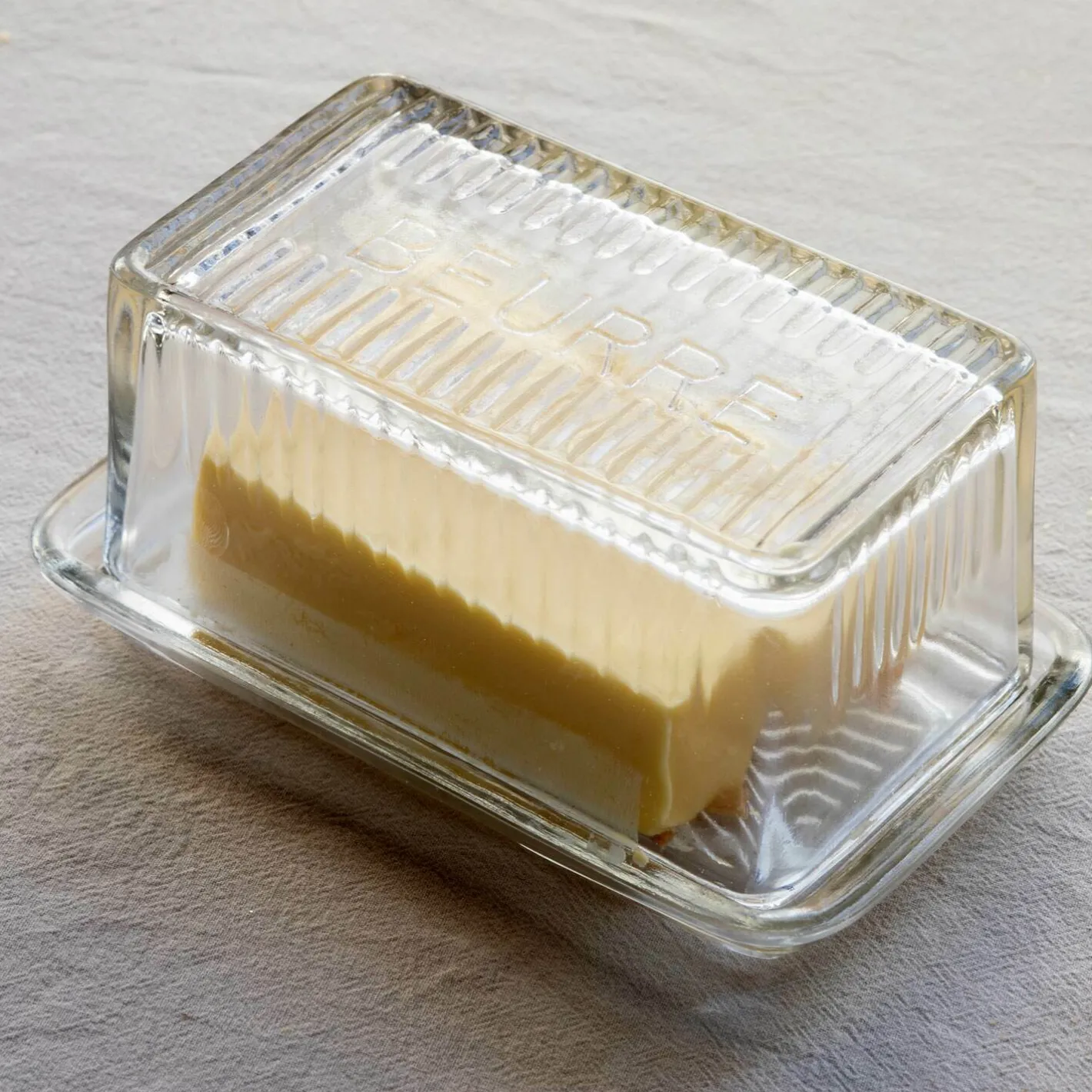 Graham & Green Kitchen Accessories|Tableware<Clear Glass Butter Dish