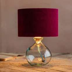 Graham & Green Table Lamps<Clear Recycled Glass Table Lamp