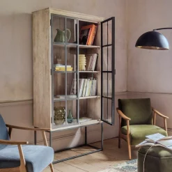 Graham & Green Cabinets & Cupboards<Clemens Wooden and Glass Cabinet