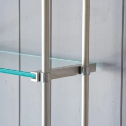 Graham & Green Shelves & Bookcases<Colette Antique Silver Three Tier Wall Shelves