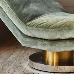 Graham & Green Cocktail Chairs<Corinne Green Velvet Chaise