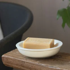 Graham & Green Bathroom Accessories<Cream Ceramic Two-Part Soap Dish
