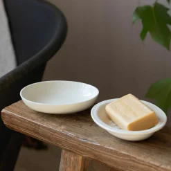 Graham & Green Bathroom Accessories<Cream Ceramic Two-Part Soap Dish