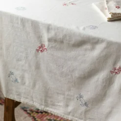 Graham & Green Table Cloths & Napkins|Table Cloths & Napkins<Creatures of the Sea Embroidered Table Cloth