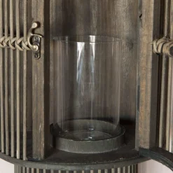 Graham & Green Candle Holders & Candles<Curved Bamboo Lantern
