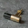 Graham & Green Knobs & Handles<Dark Purple Glass and Brass Knob