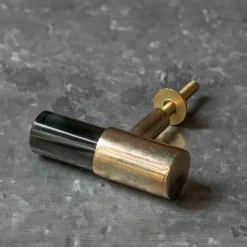 Graham & Green Knobs & Handles<Dark Purple Glass and Brass Knob