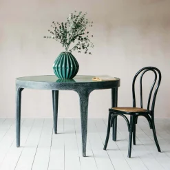 Graham & Green Dining Tables<Delaney 4 Seater Green Marble Dining Table