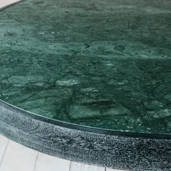 Graham & Green Dining Tables<Delaney 4 Seater Green Marble Dining Table