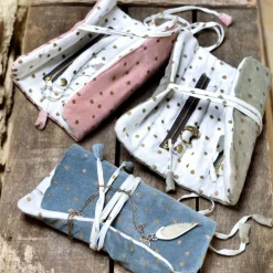 Graham & Green Jewellery Boxes & Trinket Trays<Dotty Velvet Jewellery Rolls