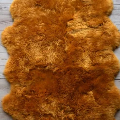 Graham & Green Sheepskins & Hides<Double Mustard Sheepskin