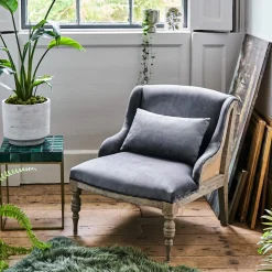 Graham & Green Armchairs<Duchess Grey Velvet Armchair