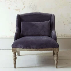 Graham & Green Armchairs<Duchess Grey Velvet Armchair