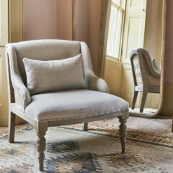 Graham & Green Armchairs<Duchess Natural Linen Armchair