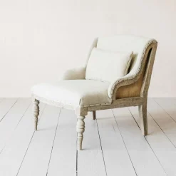 Graham & Green Armchairs<Duchess Natural Linen Armchair