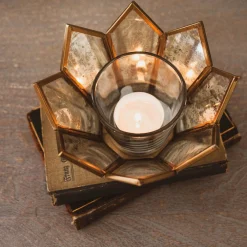 Graham & Green Candle Holders & Candles<Dufrene Lotus Tea Light Holder