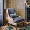Graham & Green Armchairs<Duke Grey Velvet Armchair