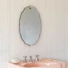 Graham & Green Bathroom Mirrors|Bathroom Mirrors<Durley Scalloped Oval Wall Mirror
