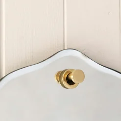 Graham & Green Bathroom Mirrors|Bathroom Mirrors<Durley Scalloped Oval Wall Mirror