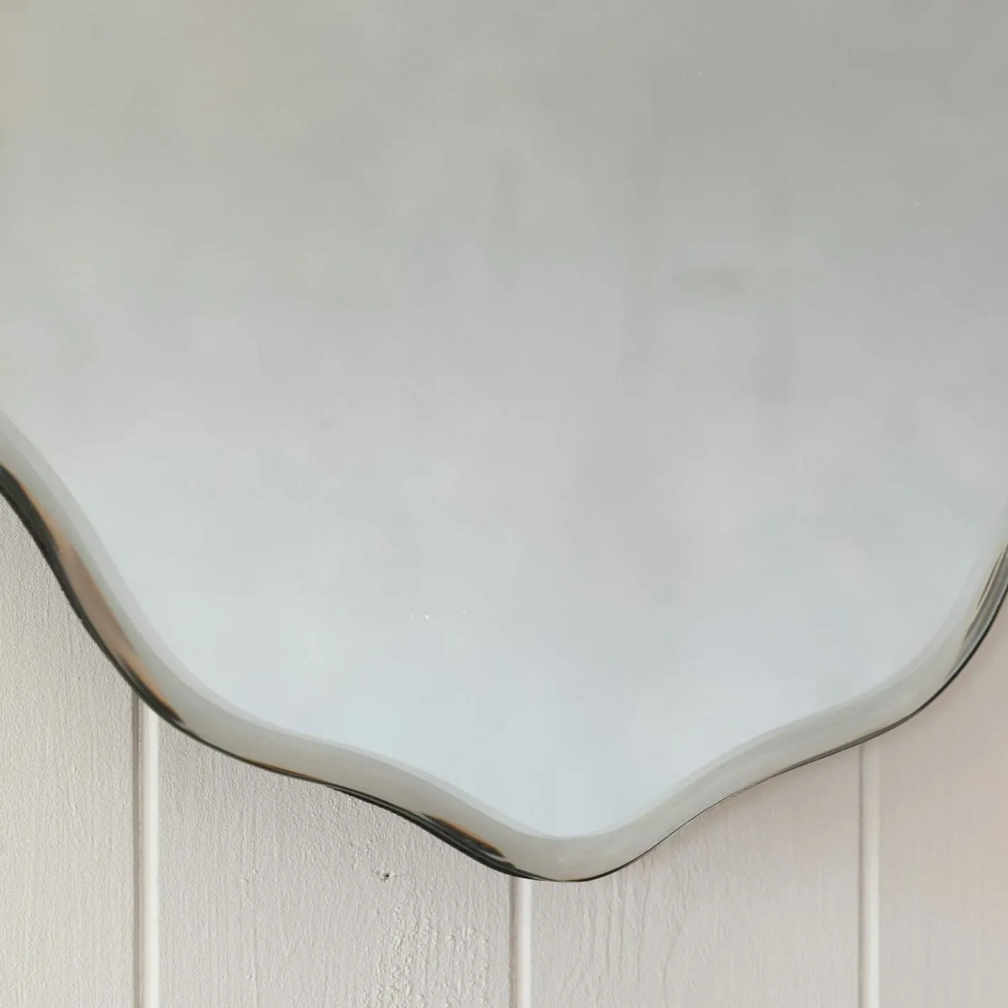Graham & Green Bathroom Mirrors|Bathroom Mirrors<Durley Scalloped Oval Wall Mirror