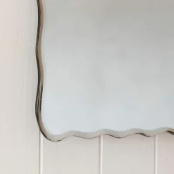 Graham & Green Bathroom Mirrors|Bathroom Mirrors<Durley Scalloped Rectangular Wall Mirror