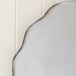 Graham & Green Bathroom Mirrors|Bathroom Mirrors<Durley Scalloped Round Wall Mirror
