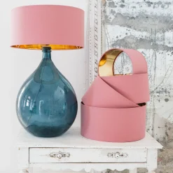 Graham & Green Lamp Shades<Dusky Rose Cotton Lamp Shades