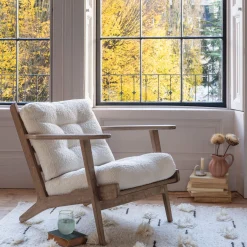 Graham & Green Armchairs<Dylan Chalk Bouclé Armchair