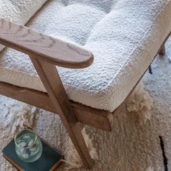 Graham & Green Armchairs<Dylan Chalk Bouclé Armchair