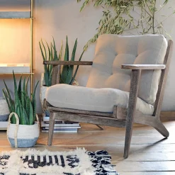 Graham & Green Armchairs<Dylan Natural Linen Armchair