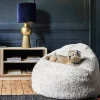 Graham & Green Pouffes & Beanbags|Pouffes & Bean Bags<Eggshell Curly Sheepskin Beanbag
