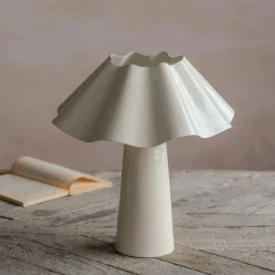Graham & Green Table Lamps<Eldon Ivory Enamel Table Lamp Small